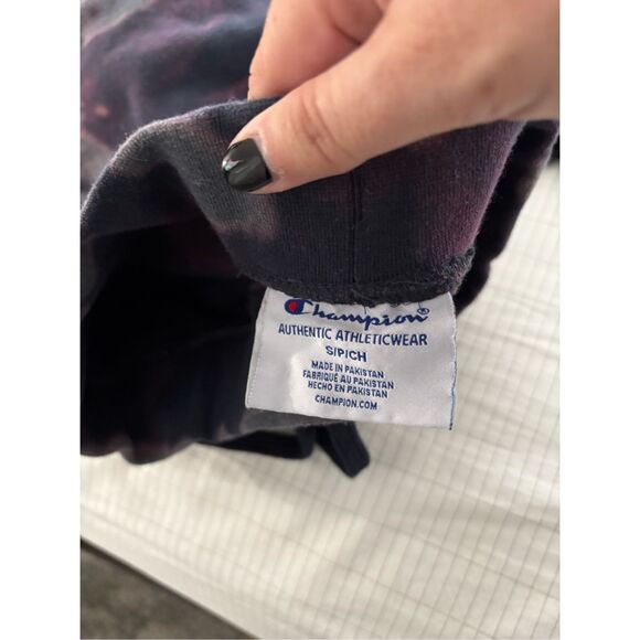 Champion tie dye hooded sweatshirt jogger sweatpants sweatsuit size small / medi - Picture 4 of 4